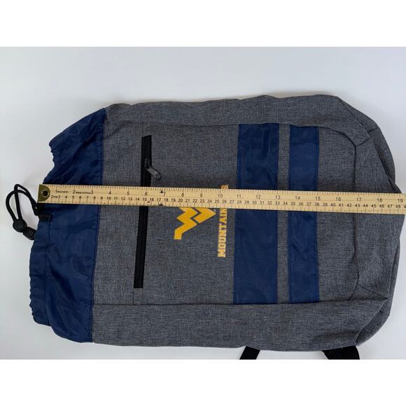 WVU Mountaineers Drawstring Backpack Cinch Bag Logobrands West Virginia - Picture 6 of 8